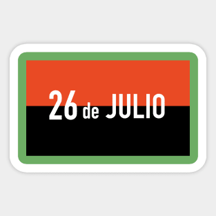 26 of july flag Sticker